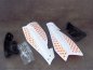 Preview: Handguards Handschützer weiß orange passend für KTM SX SXF EXC EXCF