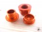 Preview: Set Muttern Achse v+h Achsmuttern orange passend für KTM 125-500 EXC F 2016-23