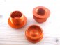 Preview: Set Muttern Achse v+h Achsmuttern orange passend für KTM 125-560 SX F EXC SMR 03-15