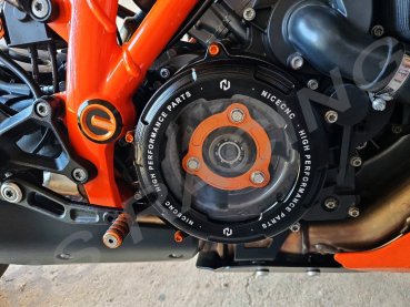 Transparenter Kupplungsdeckel schwarz passend für KTM 1290 Duke R GT Adventure