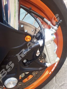 Gabelschützer Schrauben orange passend für KTM 690 SMC R Enduro R  EXC F SX F