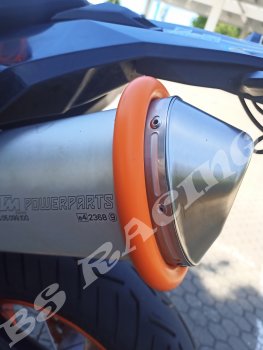 Schalldämpfer Schutz / Auspuffring passend für KTM 690 SMC R Duke 790 890 SuperDuke 1290 Husqvarna 701