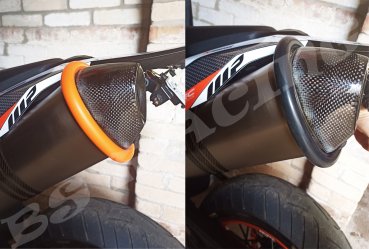 Schalldämpfer Schutz / Auspuffring passend für KTM 690 SMC R Duke 790 890 SuperDuke 1290 Husqvarna 701