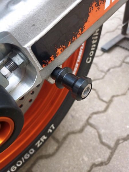 Spulen Sliders Bobbins Schwarz  passend für KTM 690 SMC R Duke