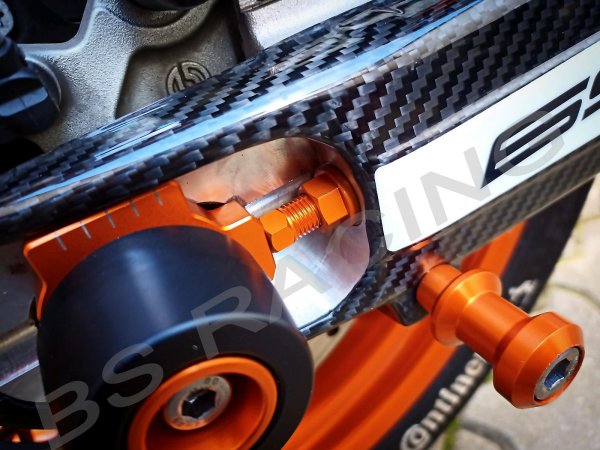 Kettenspanner Schrauben orange passend für KTM 125-560 EXC F SX F SMR