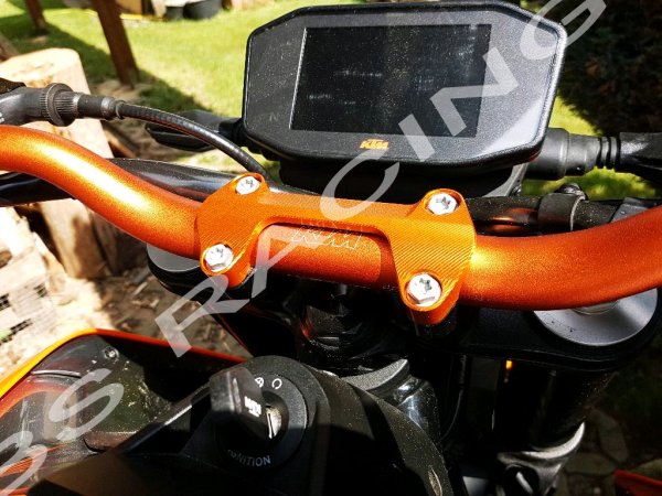 Lenkerklemme orange passend für KTM Duke 790 890 2018-2023