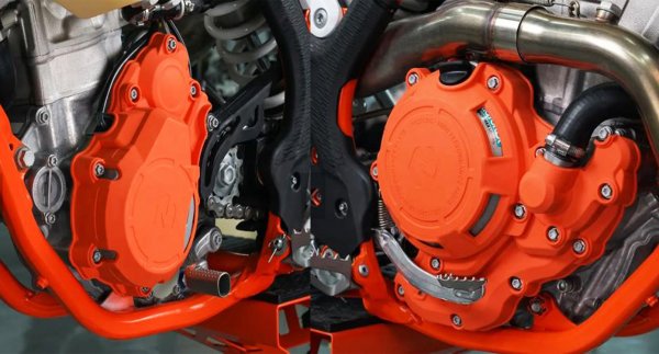 Seitendeckel Schutz orange passend für KTM 250 350 EXC-F 2017-23